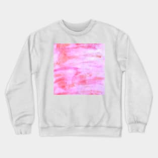 Pink orange watercolor abstract art Crewneck Sweatshirt